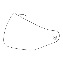 VISIERA ESTERNA TRASPARENTE con PREDISP. PINLOCK® - CASCO FASTFLIP