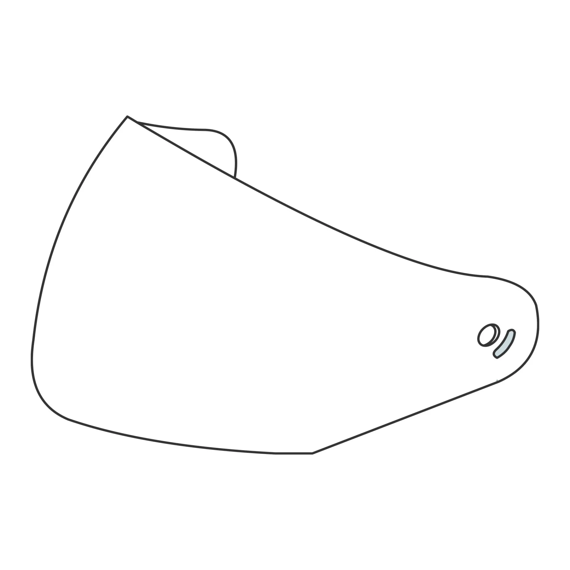 VISIERA ESTERNA TRASPARENTE con PREDISP. PINLOCK® - CASCO FASTFLIP